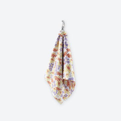 Optic Scarf, vibrant blossoms